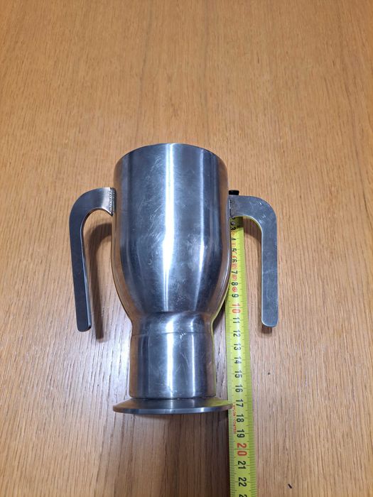 Puchar kielich ze stali nierdzewnej toczony i ciężki - T - no trzym :)