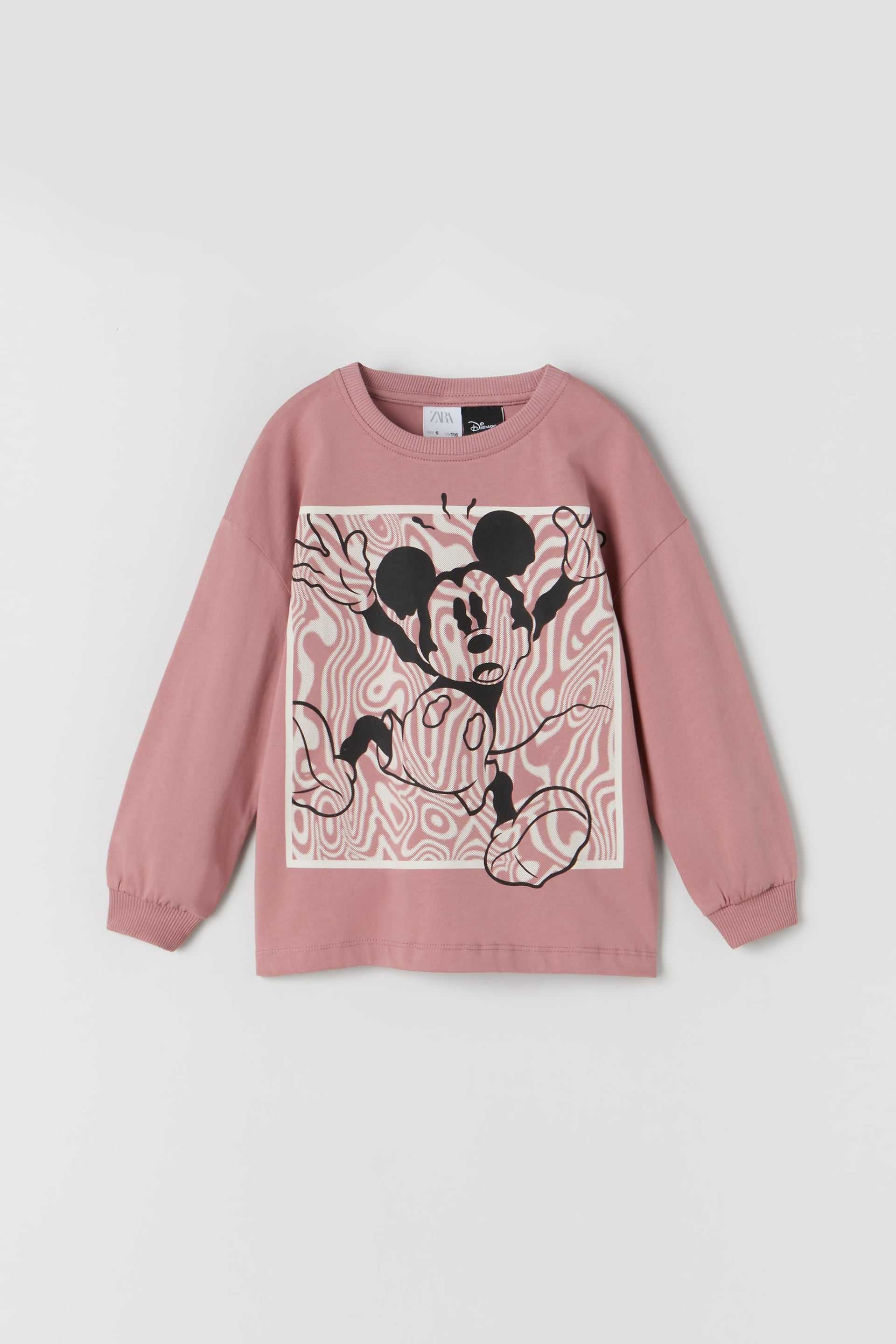 Zara bluzeczka długi rękaw t-shirt nowa 152 Mickey