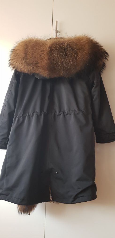 Kurtka parka z futrem