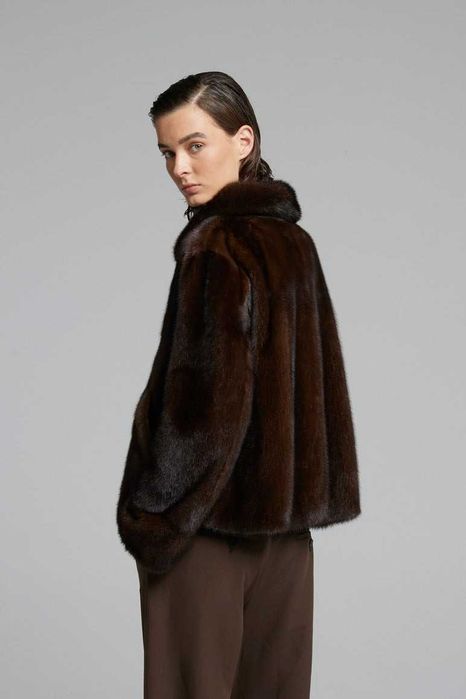 Норковая шуба  Италия новая коллекция норка Saga Furs