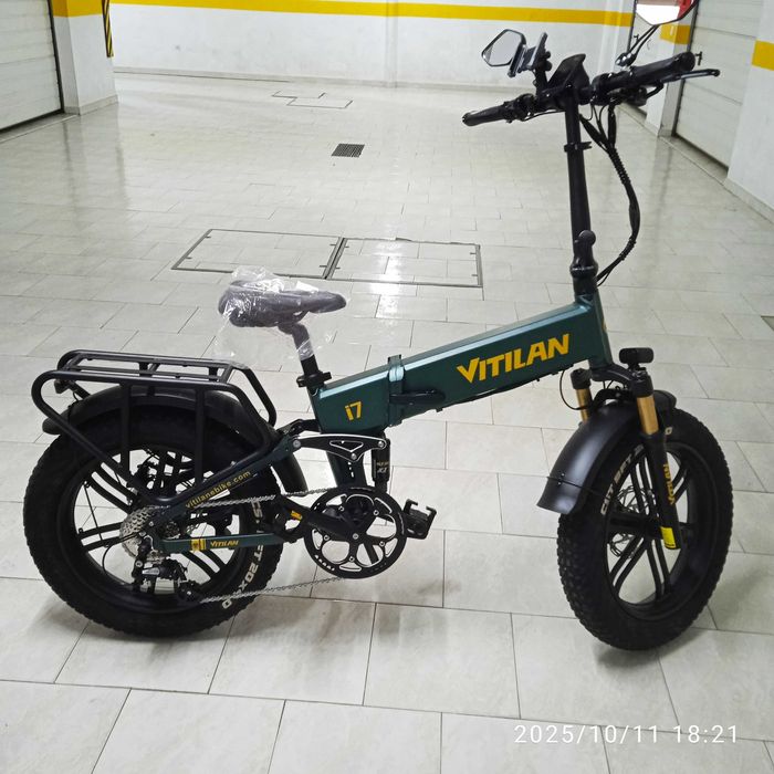 Bicicleta eletrica. 750 W, 20 Ah. Dobrável. Nova. 0 Km. Aproveite.