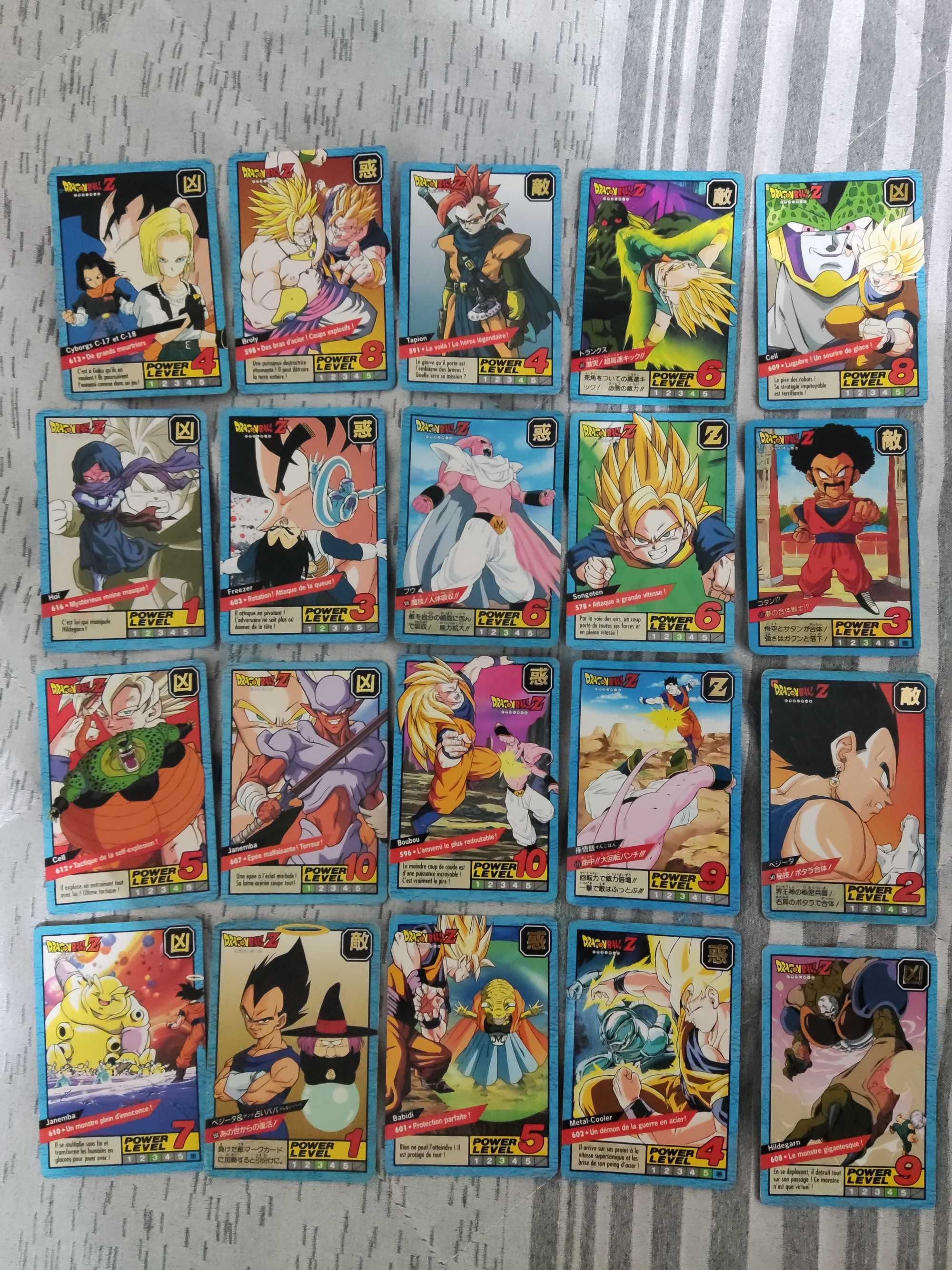 Cartas Dragon Ball - Várias coleções