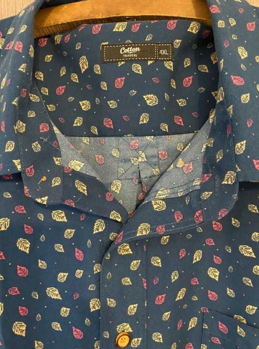 Cotton Traders Męska koszula z poliestru 4XL, używana – jak nowa.