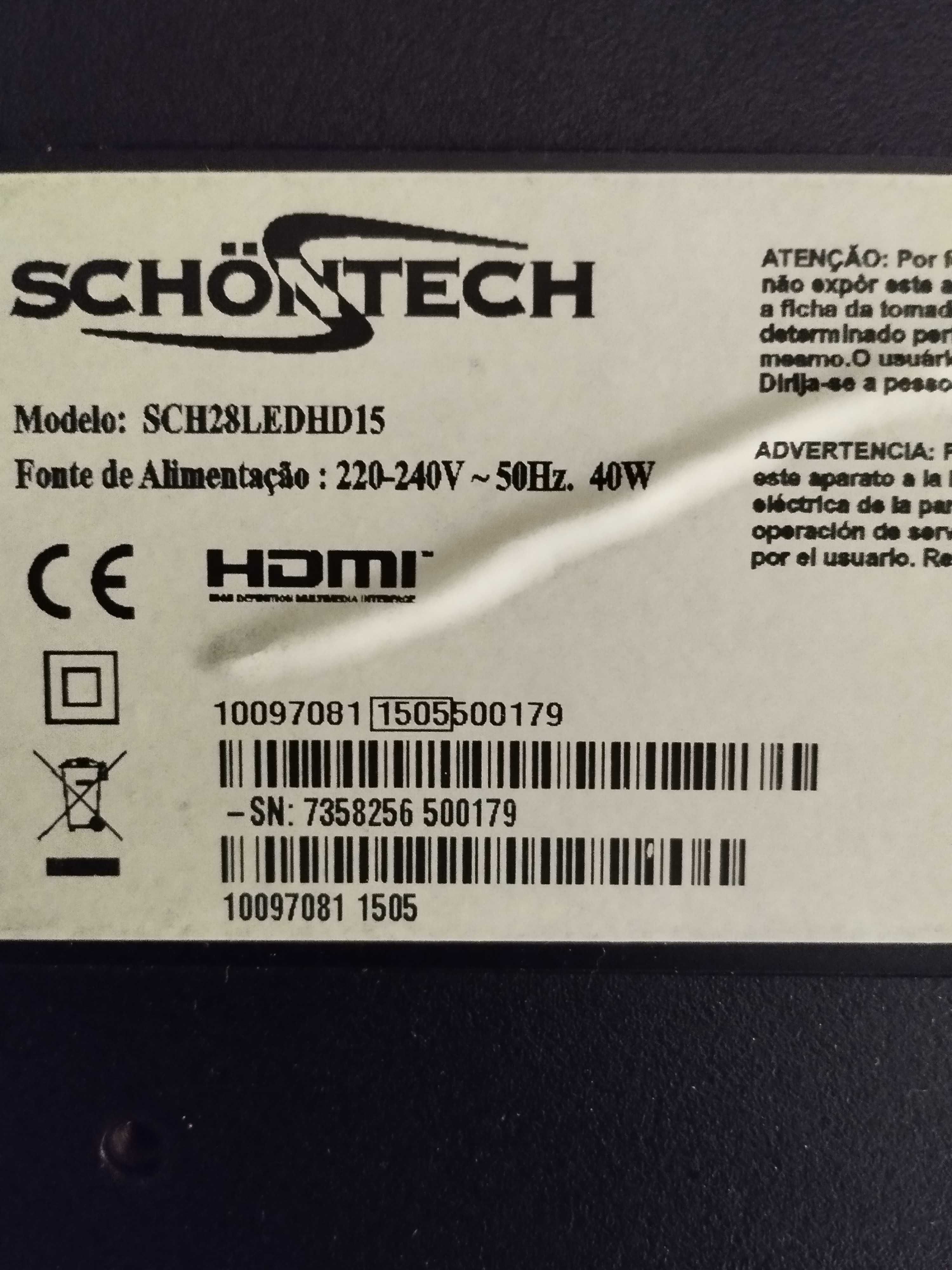 Tv Schontech 28" com comando