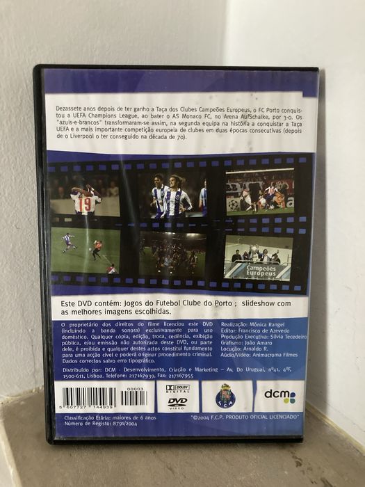 F.C. Porto Campeões Europeus 2003/2004 DVD’s raros O Jogo