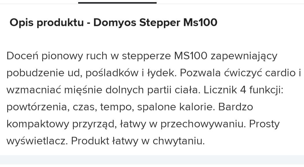 Stepper Domyos MS100