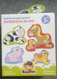 Puzzle progresywne Zwierzątka na wsi