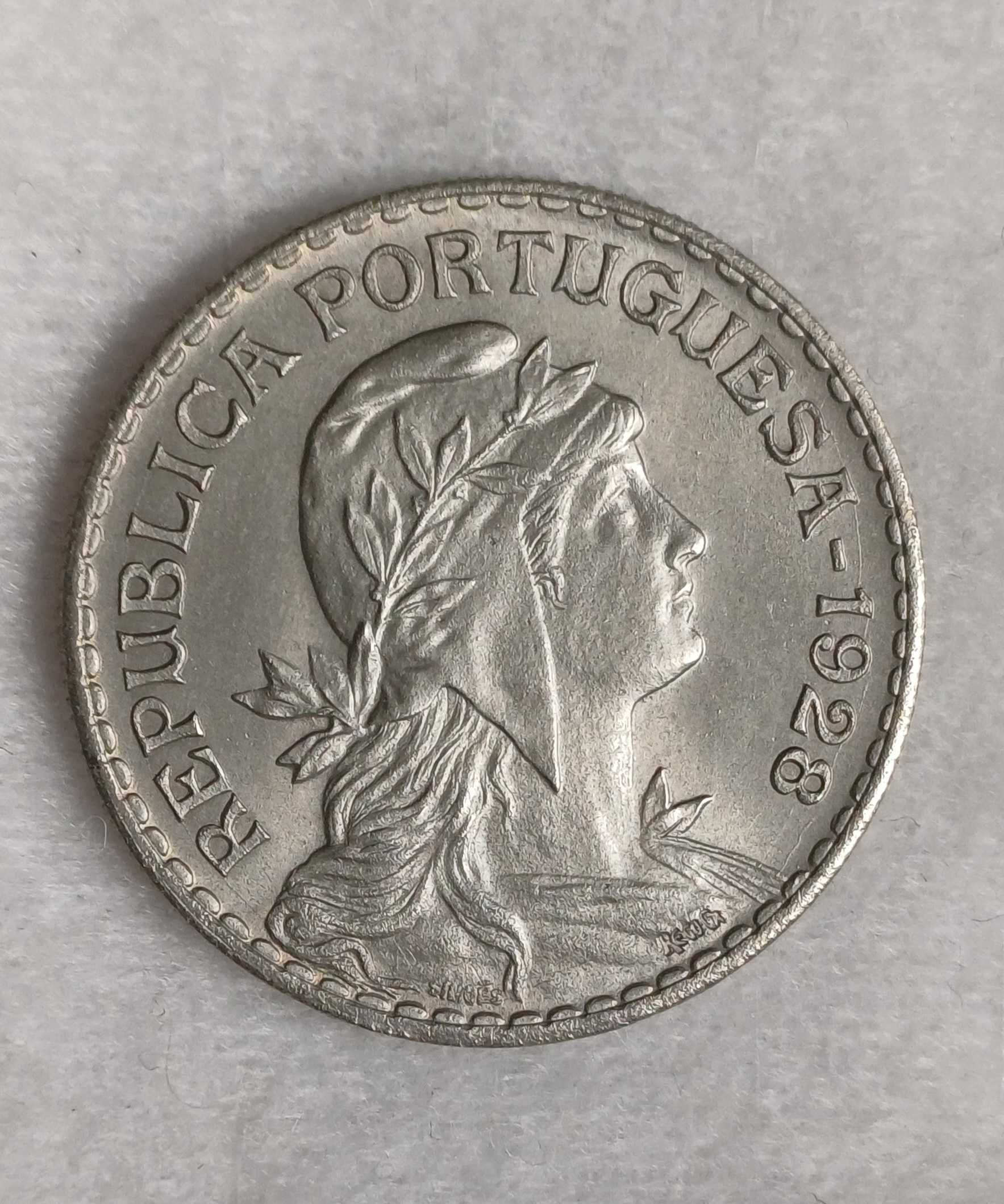 Moeda de 1 escudo 1928 SOBERBA