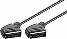Kabel EURO wtyk SCART (21-pinowy) - wtyk SCART (21-pinowy) 1,5m
