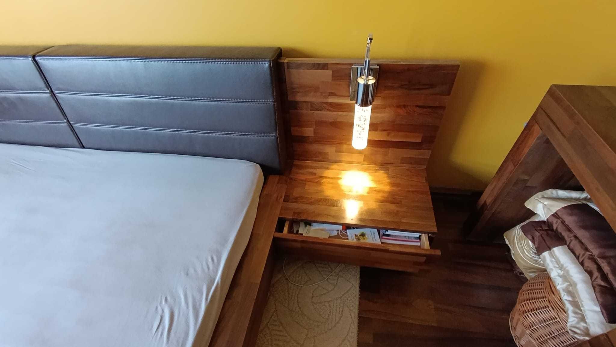 Piękne łoże małżeńskie z komodą - eleganckie, wygodne i solidne!