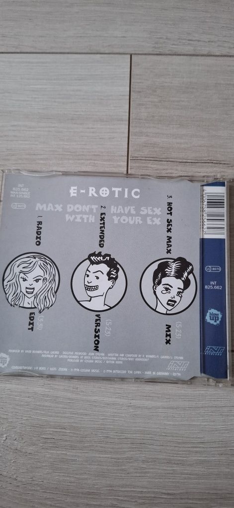 E-Rotic- Max don't have sex with your ex cd singiel