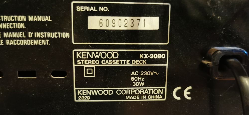 Kenwood kx-3080 kr-v5090 dp-r3090