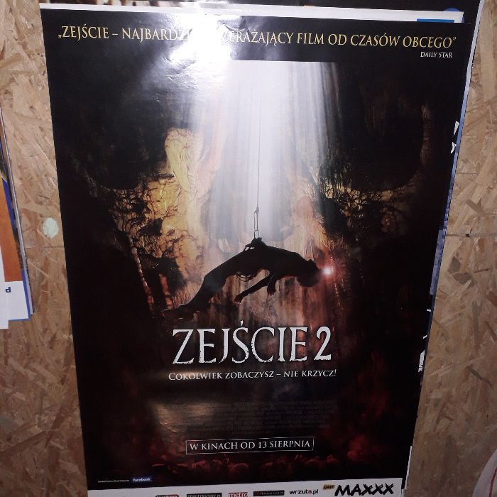 Plakat Filmowy Zejście 2 , stan idealny , kinowy UNIKAT