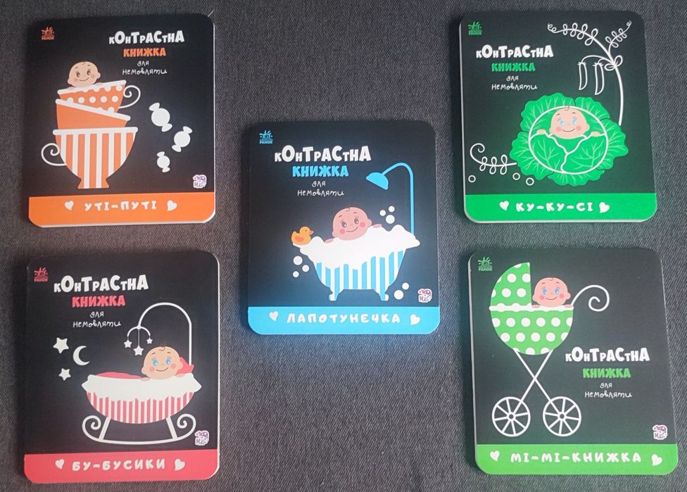Контрастні книжки для немовляти