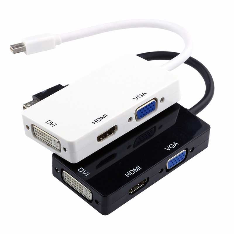 Конвертер Mini DisplayPort - HDMI\VGA\DVI | Переходник miniDP 3в1