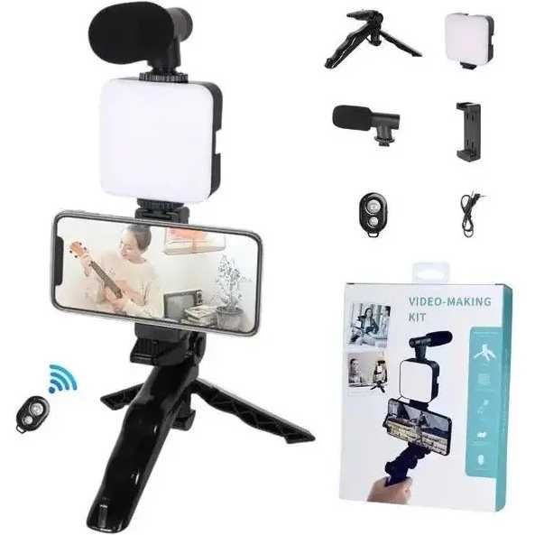 Набір блогера Video Making Kit AY-49 мікрофон/штатив/лампа/пульт