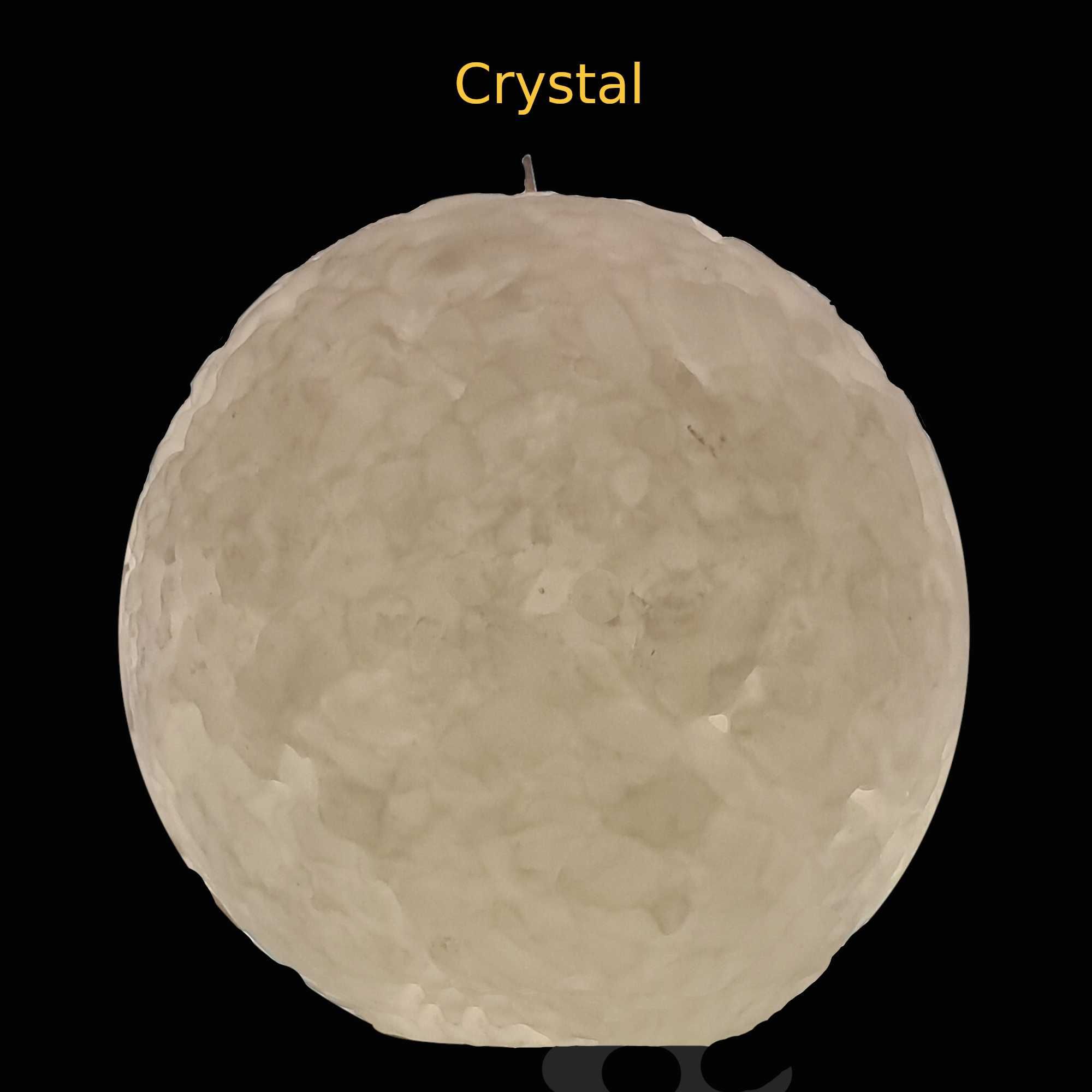 Vela esférica semi-translúcida tamanho A (Moon/Marble/Crystal)