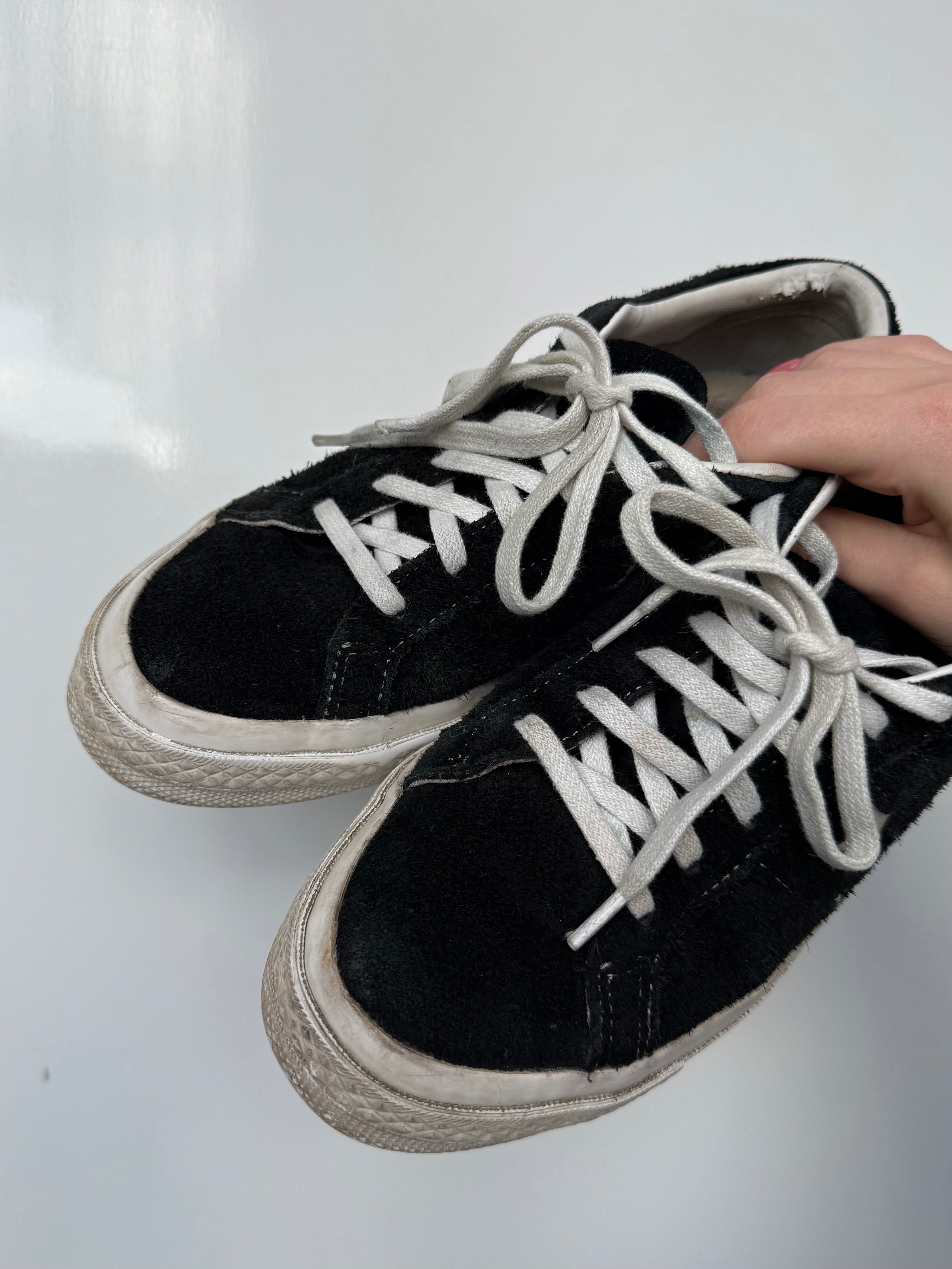 Klasyczne Converse One Star OX czarne z białą gwiazdą - 158369C