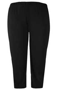 Spodnie wygodne, lejące, czarne, ITY ,  Plus Size 2XL - 50 / 52