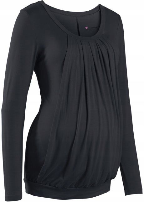 B.P.C bluzka ciążowa czarna długi rękaw 40/42.