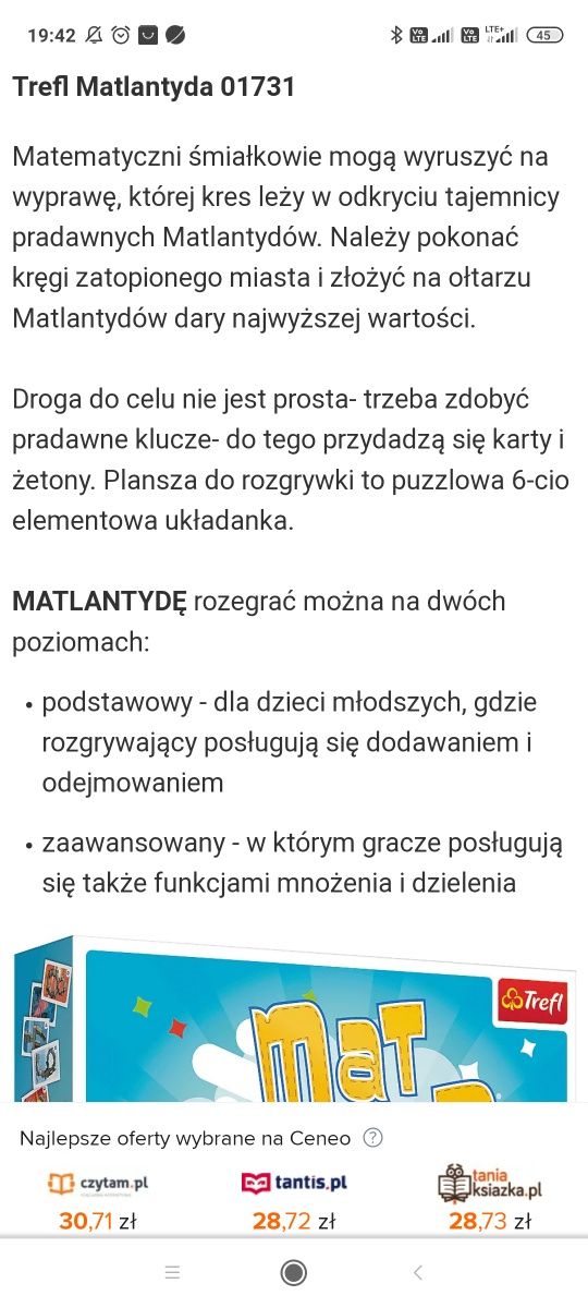 Gra matlantyda Trefl 5+