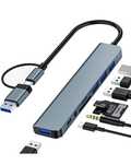 Adapter USB C rozszerza jeden port USB-C na 8 portów,