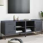 Szafka RTV pod TV antracytowa 68x39x50,5 x 2 szt stalowe vidaXL