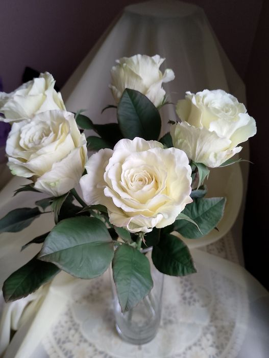 Розы из холодного фарфора. Цветы ручная работа.