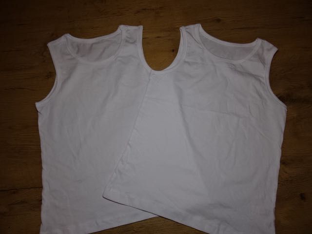 Tu 2 x podkoszulki nowe białe 10-11 l