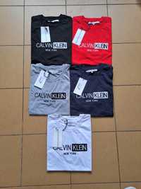 Koszulka męska Calvin Klein CK rozmiar M Biała Czarna Czerwona NOWA