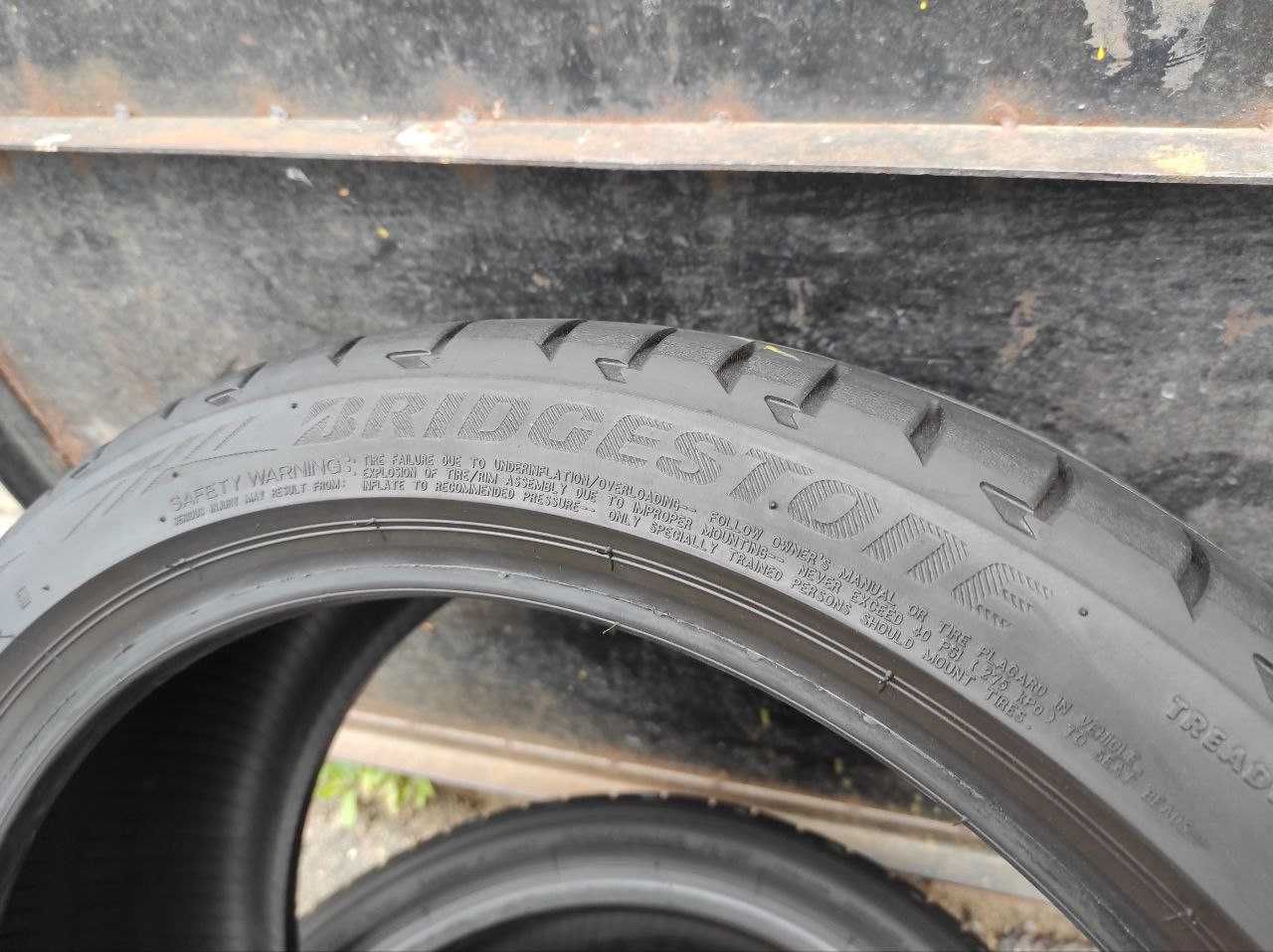 Bridgestone Potenza S001 225/40r19 20год, 6мм, ЛЕТО Привез из Германии