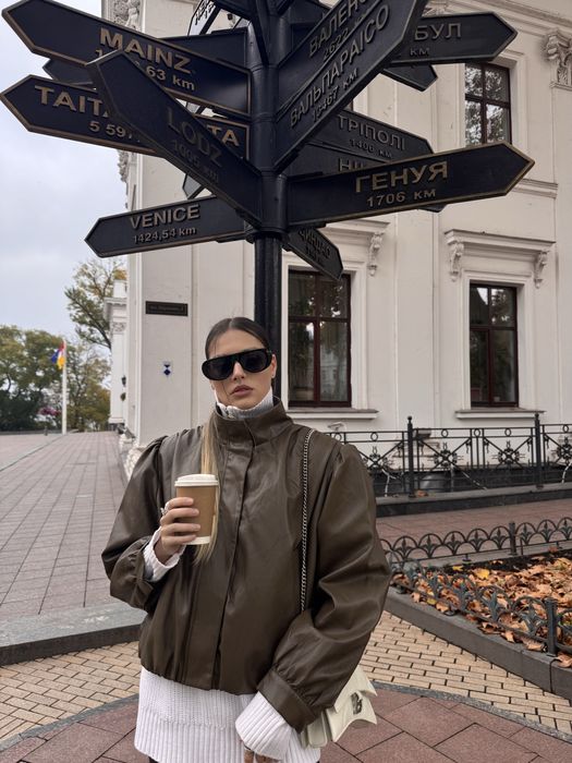 Куртка з екошкіри reserved