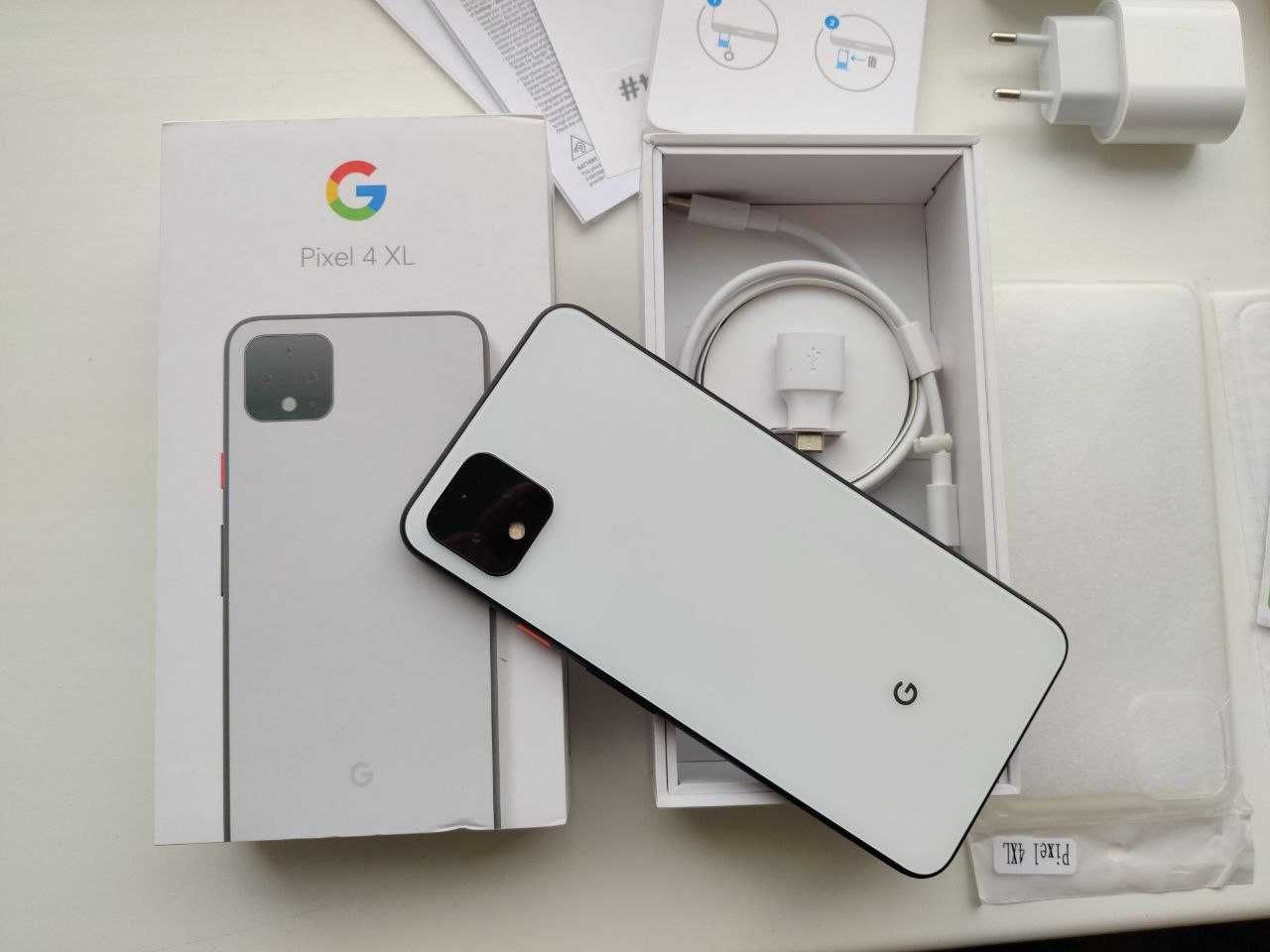 Google Pixel 4XL 6/64 White Полный комплект + чехол и защитное стекло