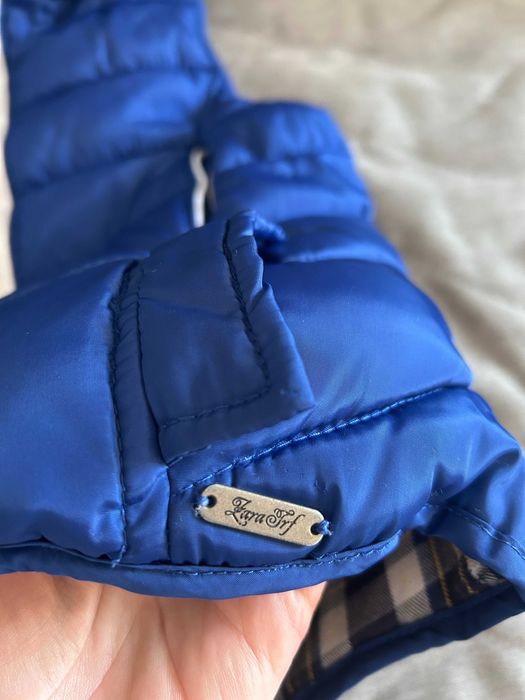 Kamizelka puchowa pikowana damska z kapturem Bezrękawnik Zara 36 S