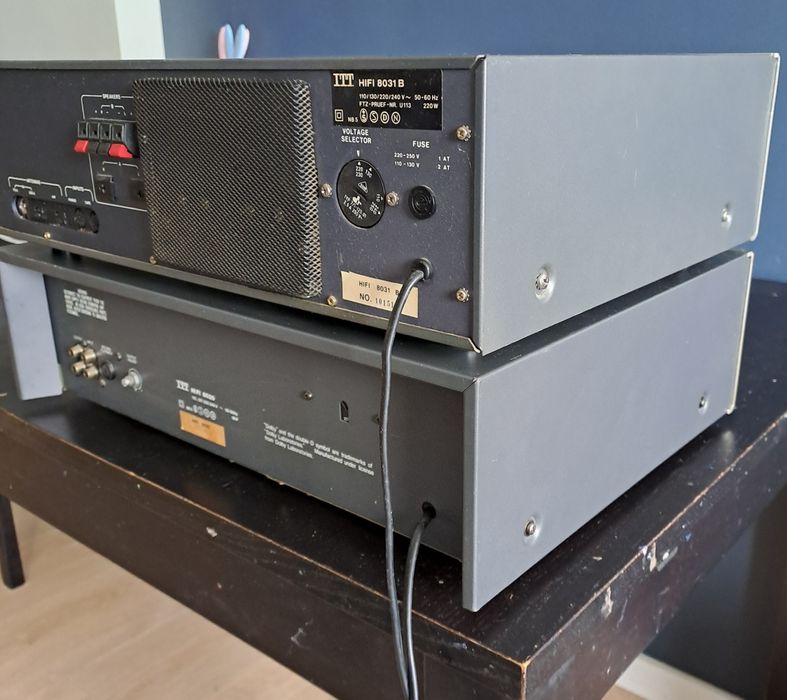 Wzmacniacz ITT HiFi8031B, amplituner, deck HiFi8020