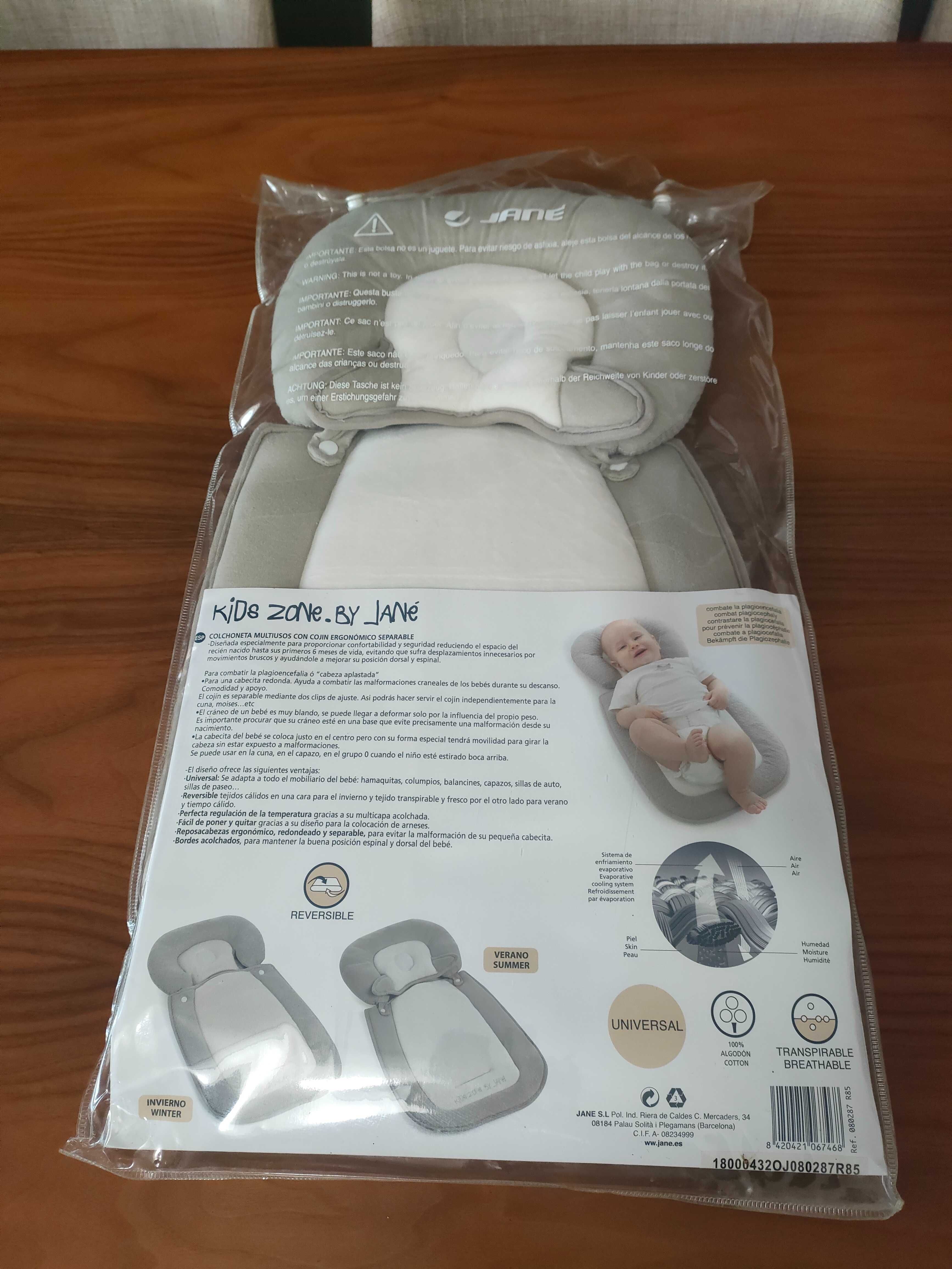 Colchoneta universal multifunções reversível e ergonómica.