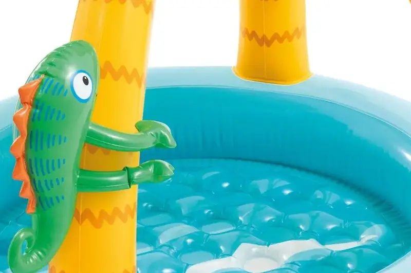 Басейн INTEX дитячий Тропічний острів з надувним дном та навісом 58417