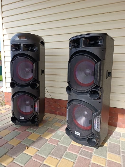 Колонки великі, акустична система Proaudio з Аккум