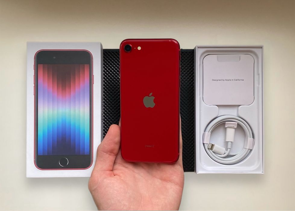 НОВЫЙ - iPhone SE 2022 - 128 гб - 100% АКБ - NEVERLOCK - PRODUCT RED