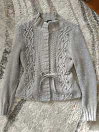 Sweter szary rozpinany H&M