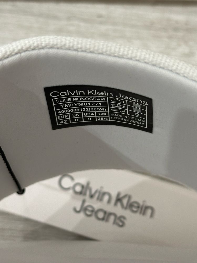 Оригінальні Тапочки Calvin Klein Slide Monogram шльопанці сандалі