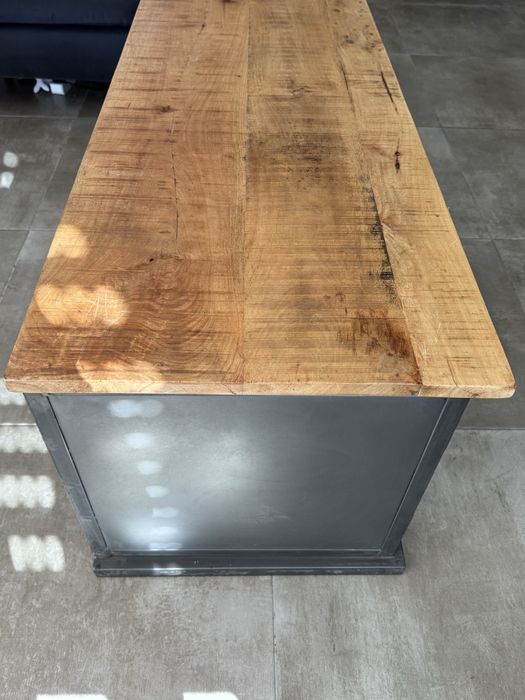 Szafka RTV drewniano metalowa LOFT