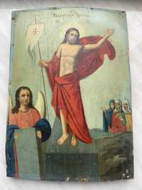 Ікона старовинна старинная икона Воскресіння Пасха
