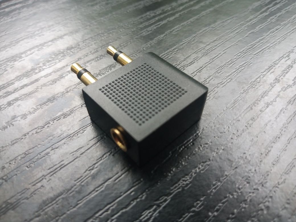Przejściówka Do Samolotu 2x Jack 3.5mm Mono Stereo Adapter