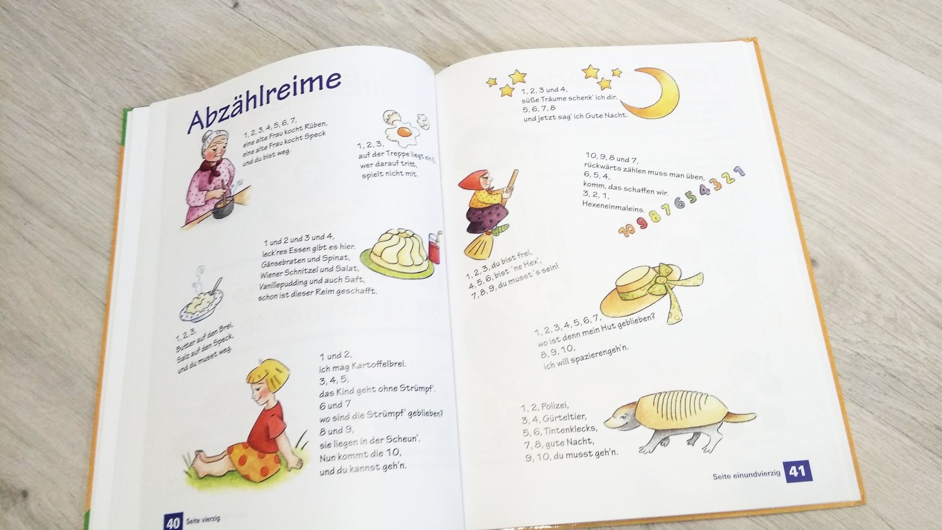 Детская книга на немецком языке про цифры. Zahlen