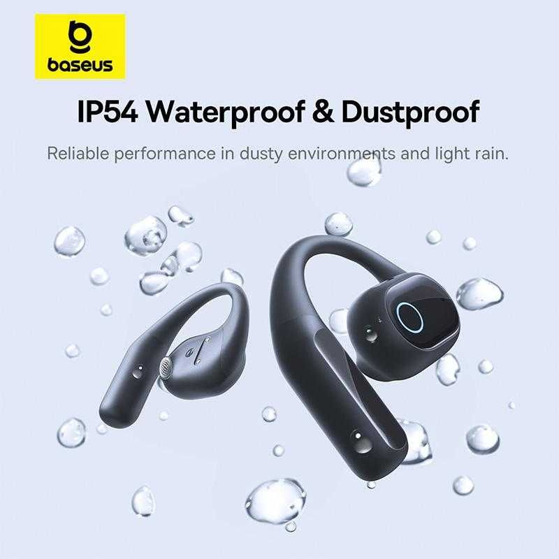 Наушники Baseus Eli 10i Fit Open-Ear TWS Earbuds (чорні та білі)