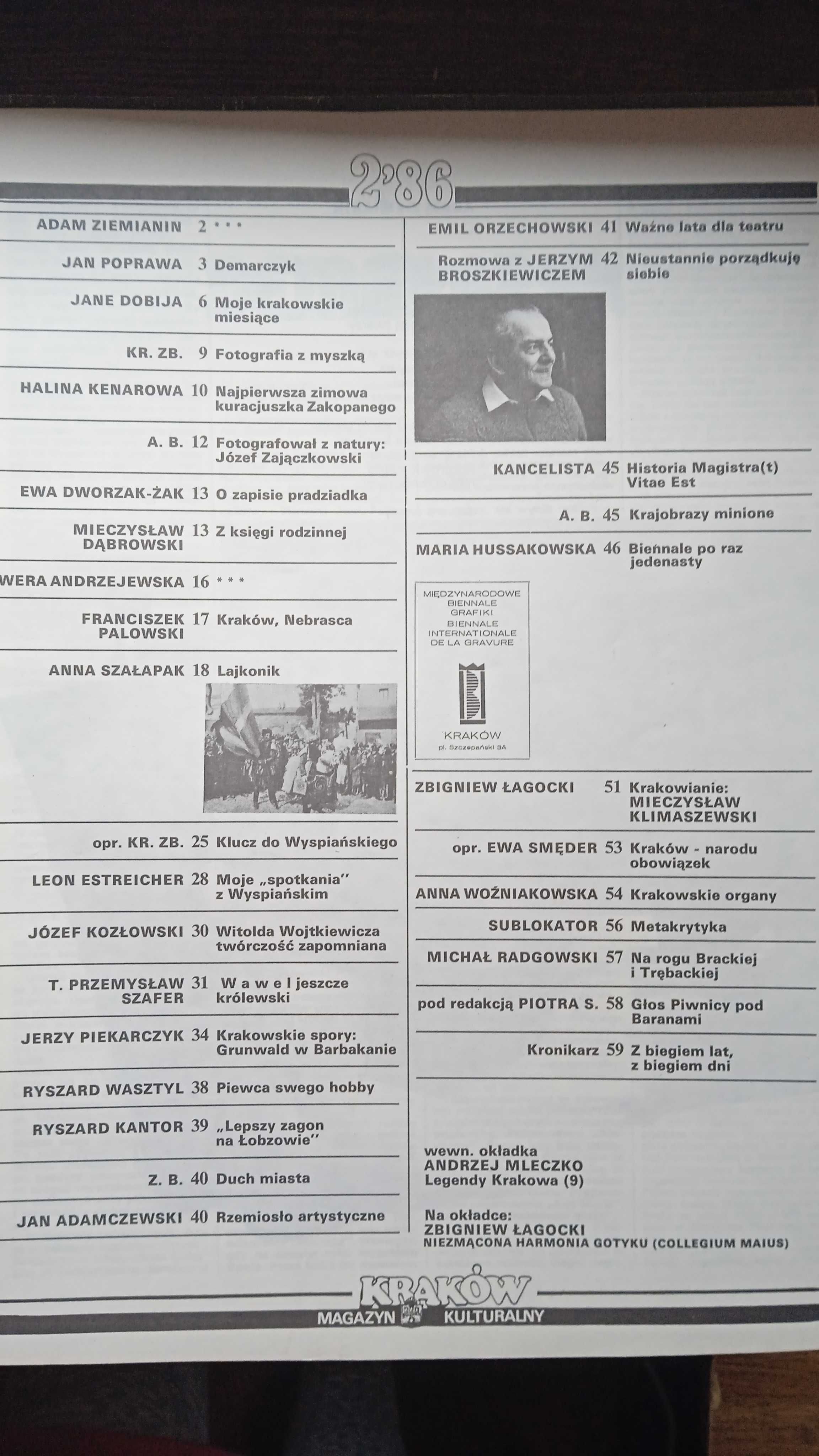 Magazyn Kulturalny.Kraków 2/86
