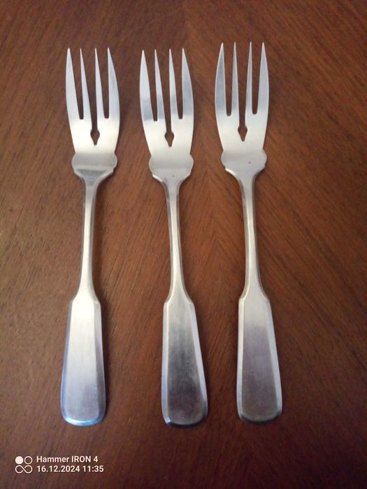 2 RP Fraget fason Mazowiecki -Widelce do ryb -3 szt.-świetne