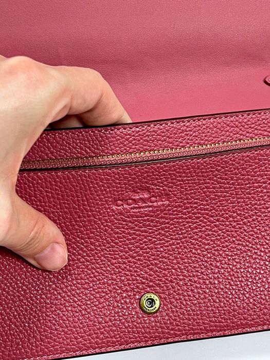 Шкіряна кожана сумка через плече крос-боді Coach оригінал