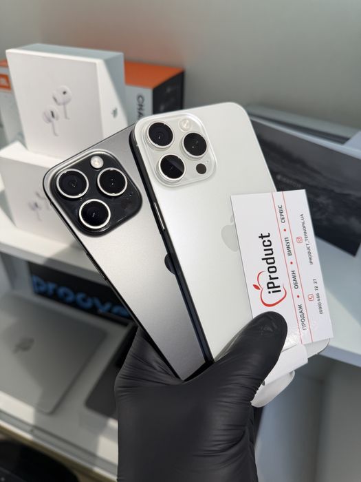 NEW iPhone 15 Pro Max 512Gb Black/White Titanium Нові! Фізчині Sim!